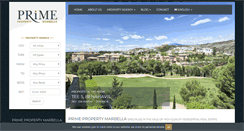 Desktop Screenshot of primepropertymarbella.com